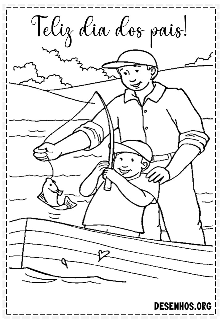 60 Desenhos dos Dias do Pais Para Colorir