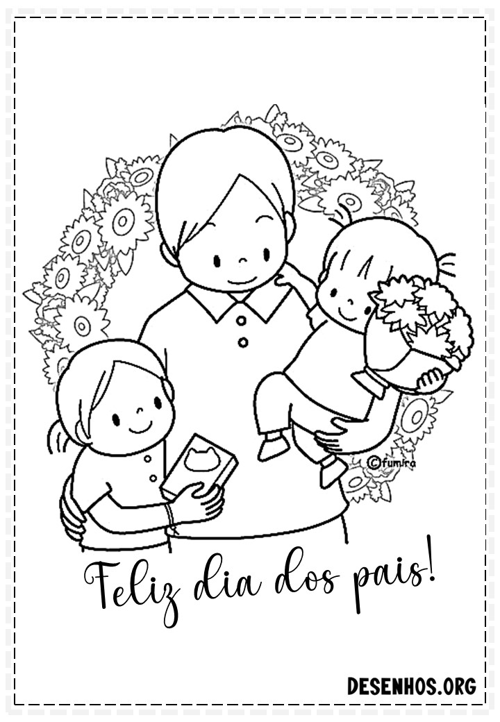 60 Desenhos dos Dias do Pais Para Colorir