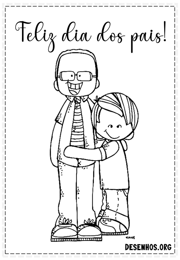 60 Desenhos dos Dias do Pais Para Colorir