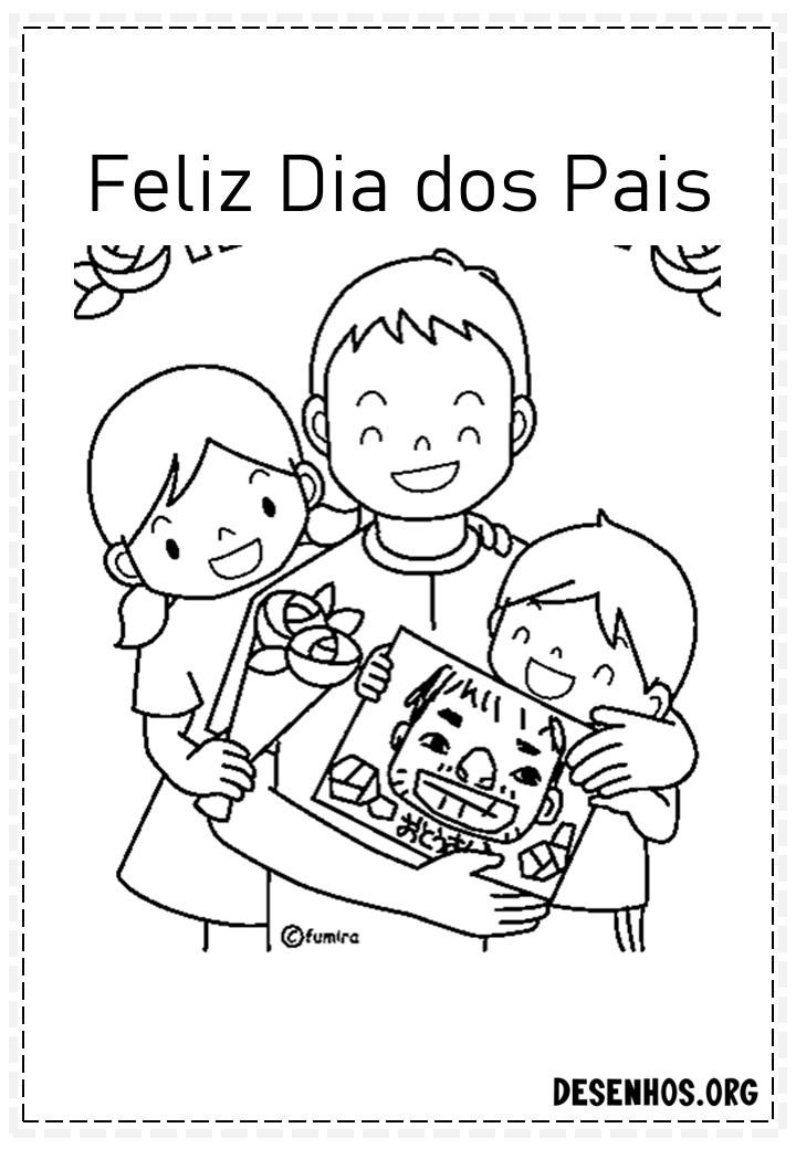 60 Desenhos dos Dias do Pais Para Colorir