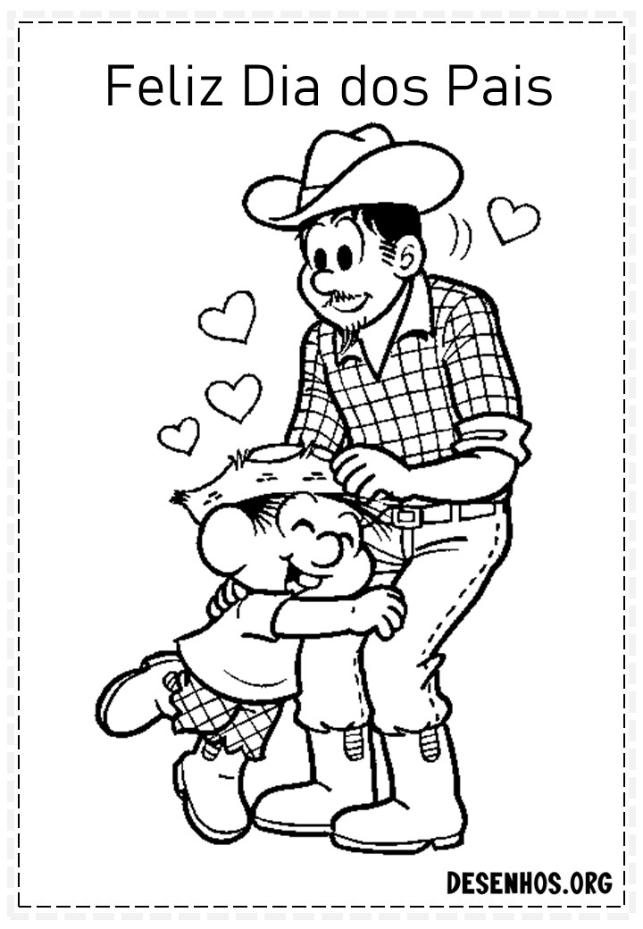 60 Desenhos dos Dias do Pais Para Colorir