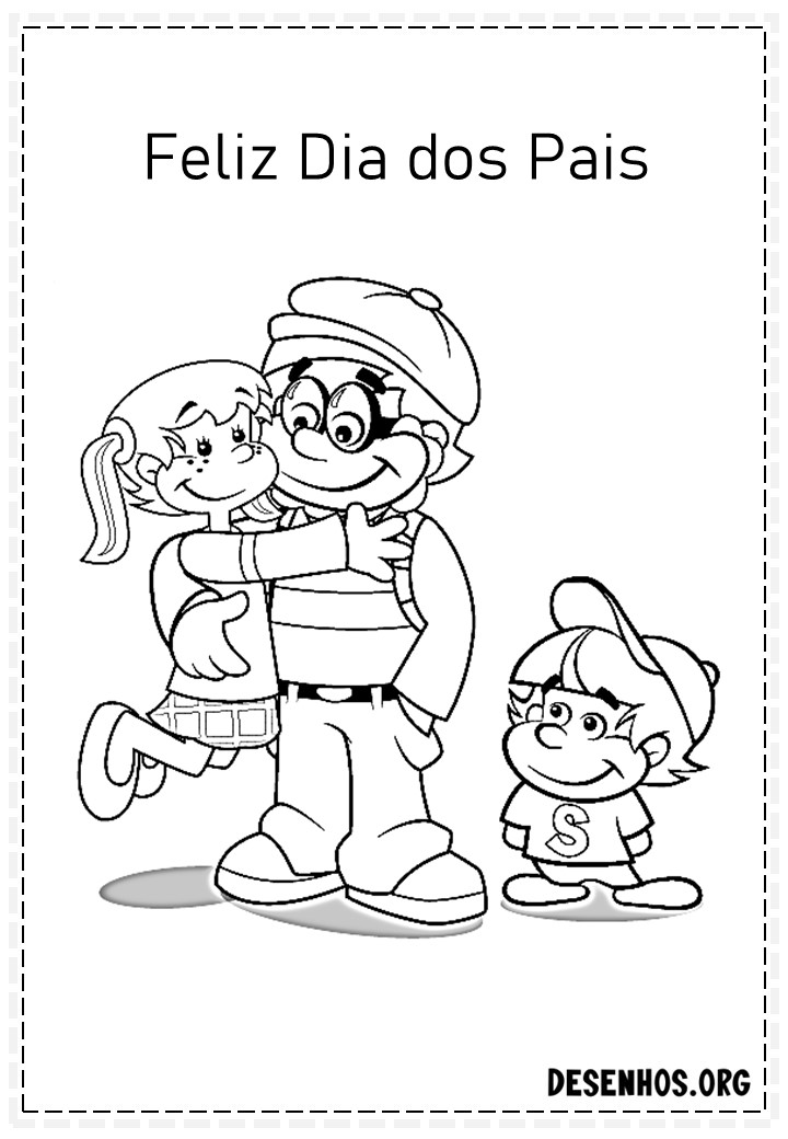 60 Desenhos dos Dias do Pais Para Colorir
