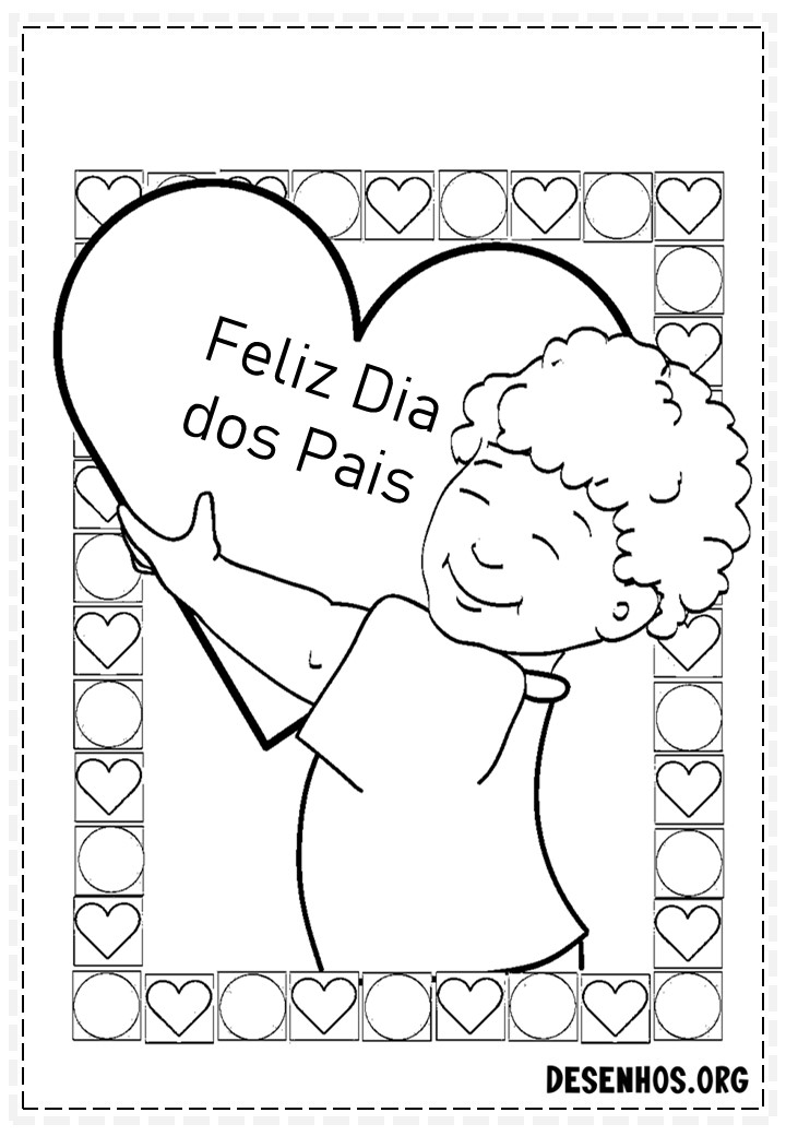 60 Desenhos dos Dias do Pais Para Colorir