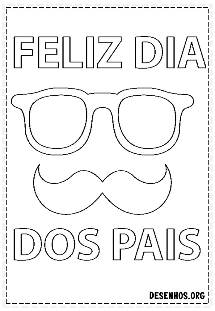 60 Desenhos dos Dias do Pais Para Colorir
