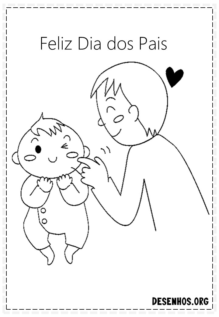60 Desenhos dos Dias do Pais Para Colorir