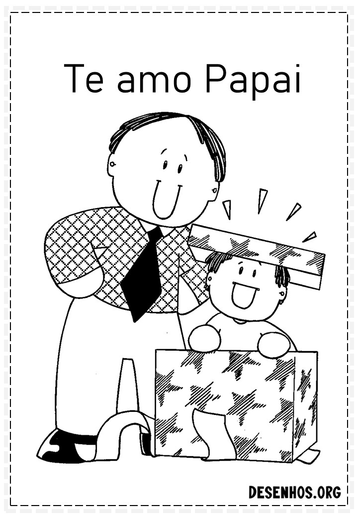 60 Desenhos dos Dias do Pais Para Colorir