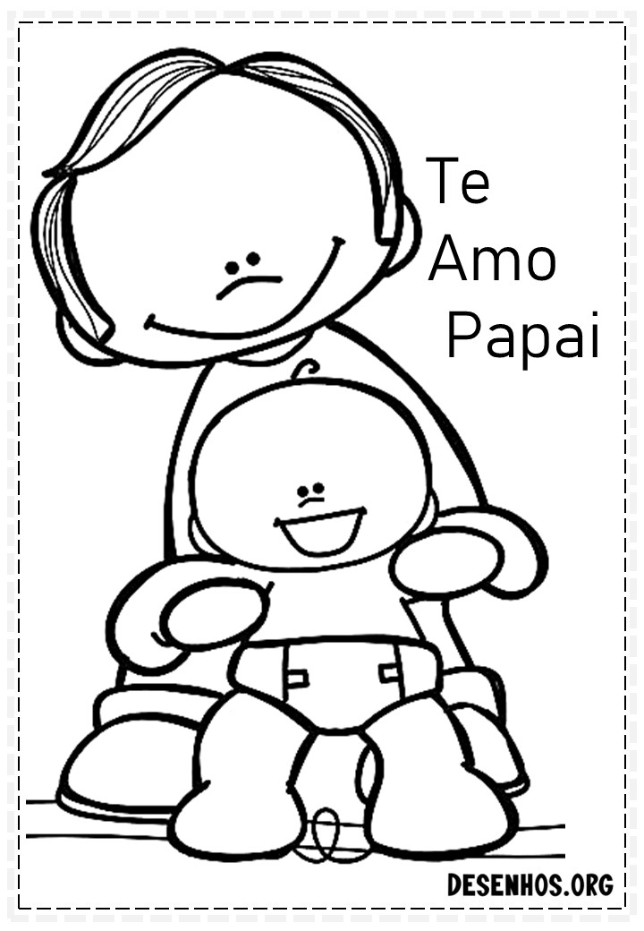 60 Desenhos dos Dias do Pais Para Colorir