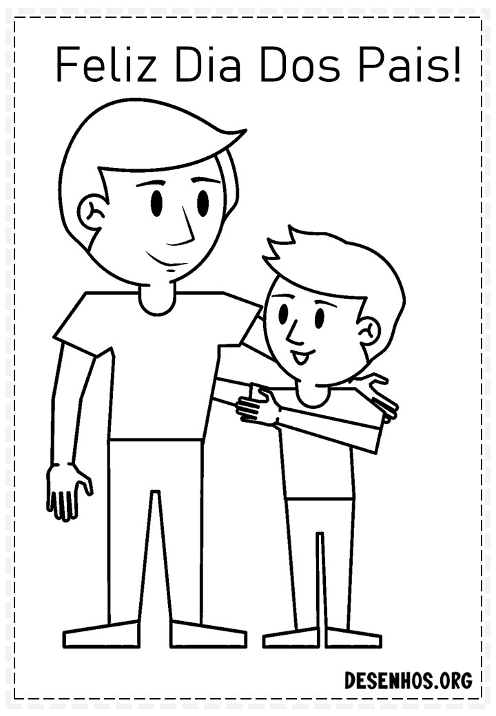 60 Desenhos dos Dias do Pais Para Colorir
