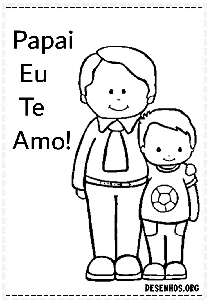 60 Desenhos dos Dias do Pais Para Colorir