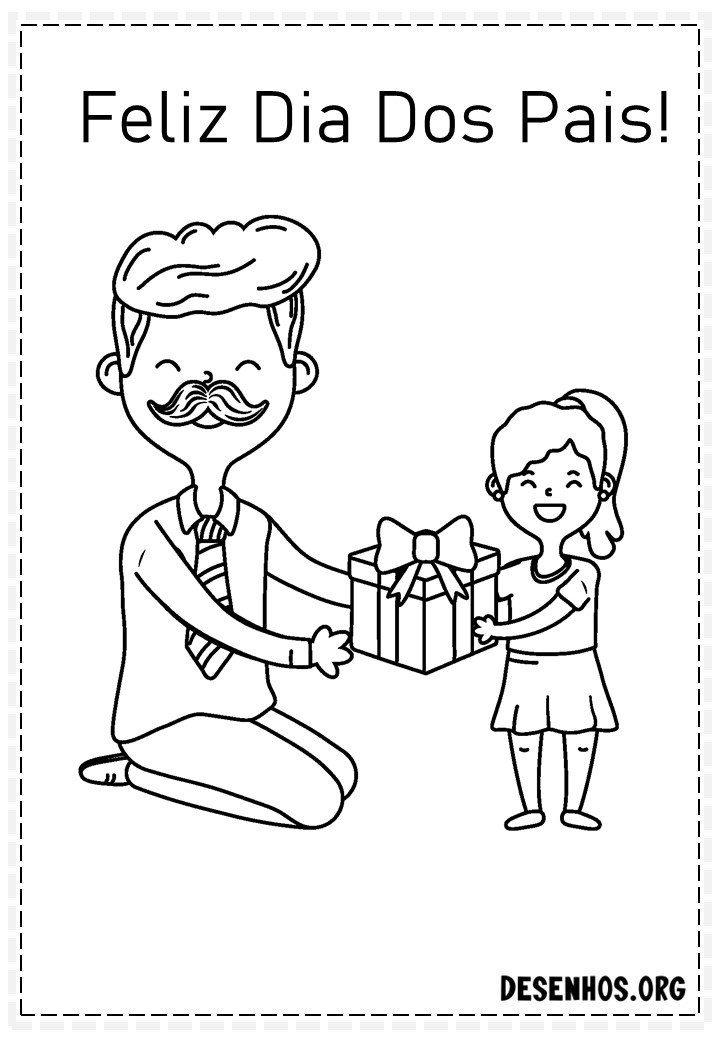 60 Desenhos dos Dias do Pais Para Colorir