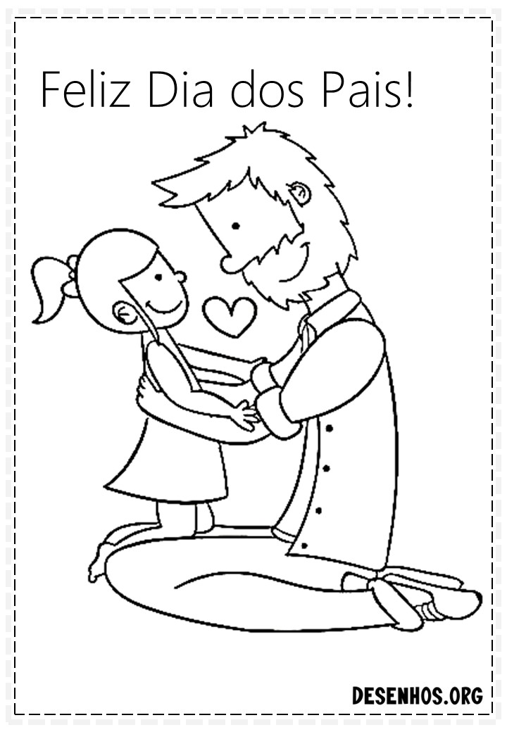 60 Desenhos dos Dias do Pais Para Colorir