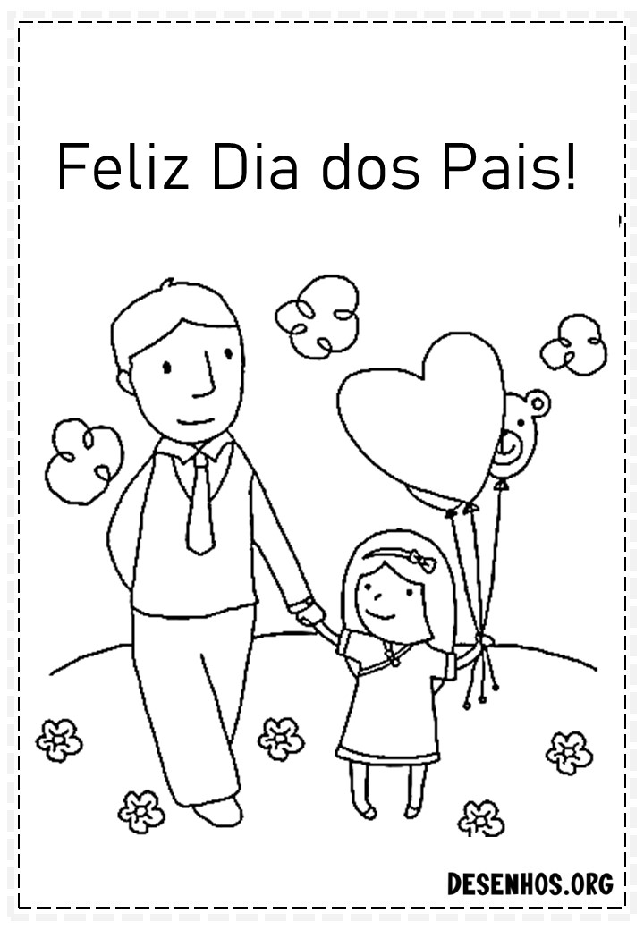 60 Desenhos dos Dias do Pais Para Colorir