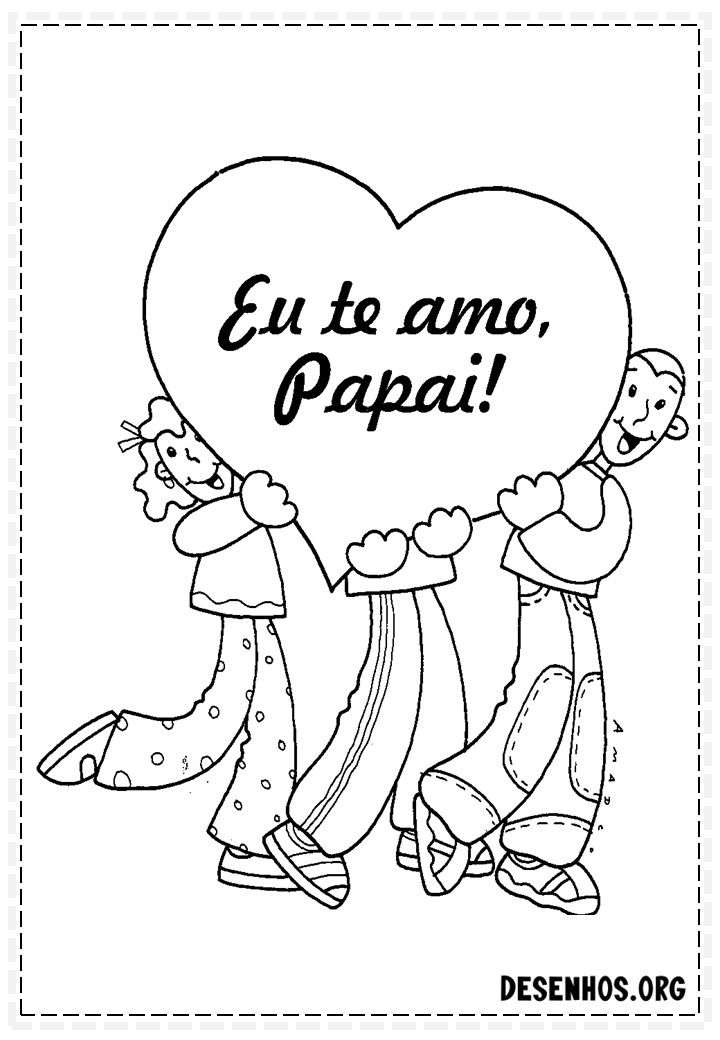 60 Desenhos dos Dias do Pais Para Colorir