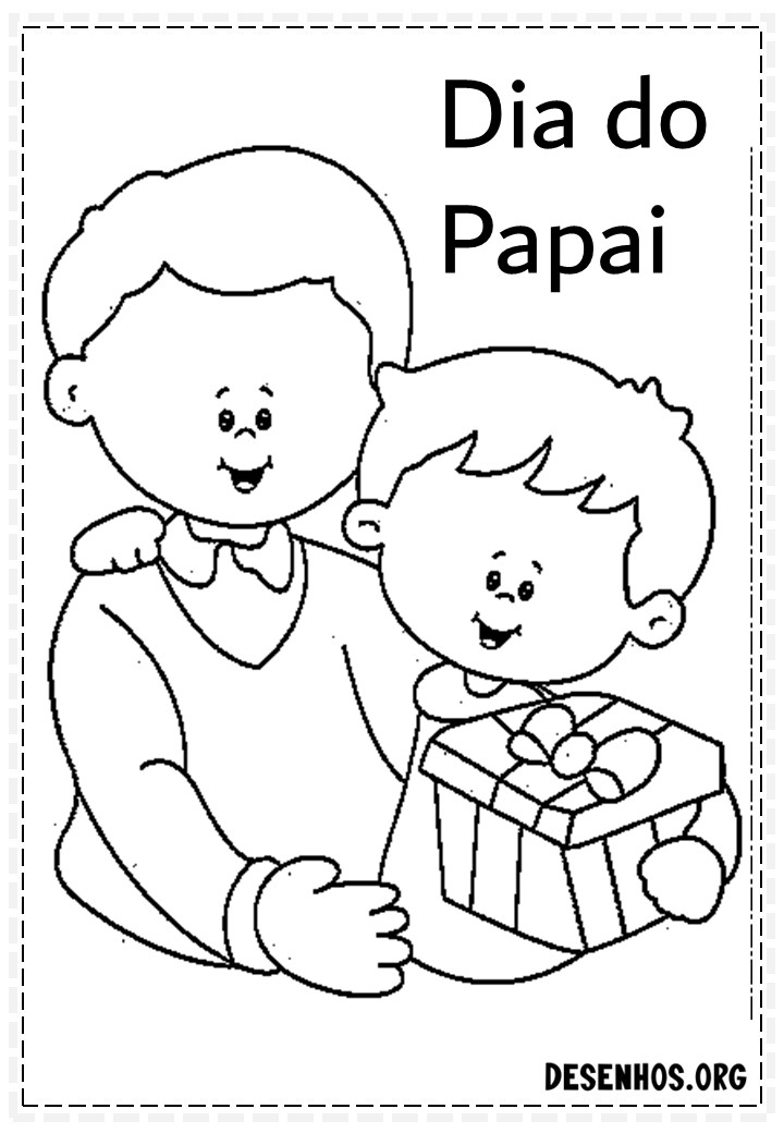 60 Desenhos dos Dias do Pais Para Colorir