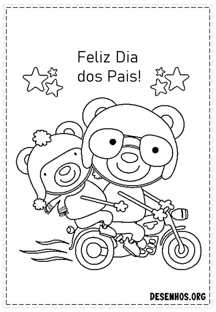 60 Desenhos dos Dias do Pais Para Colorir