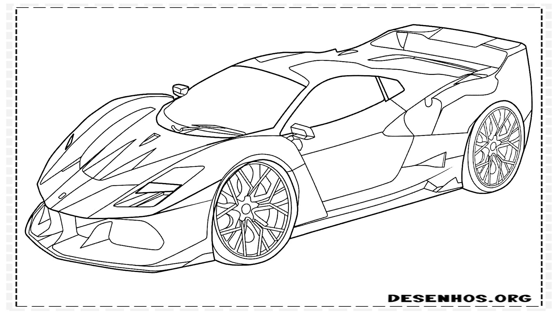 Desenhos de Carros Para Imprimir e Colorir - Desenhos Para Colorir   Desenhos para colorir carros, Carros para colorir, Desenhos de carros