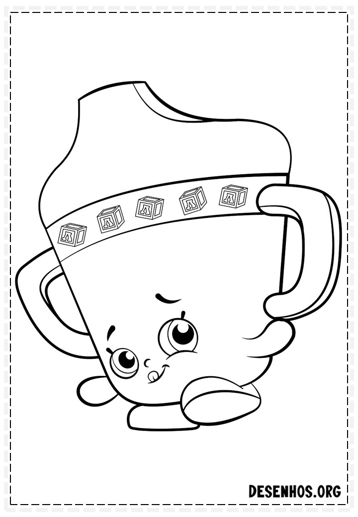 160 desenhos de Shopkins para colorir