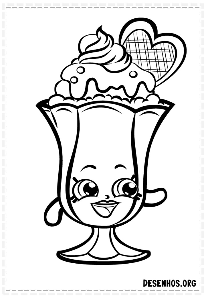 160 desenhos de Shopkins para colorir
