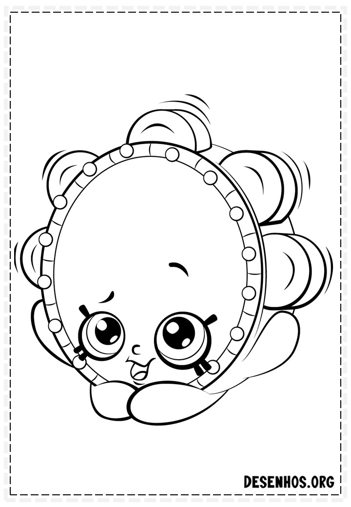 160 desenhos de Shopkins para colorir