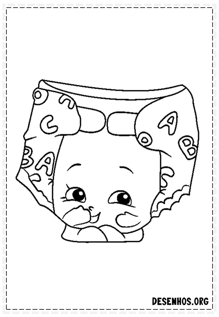 160 desenhos de Shopkins para colorir