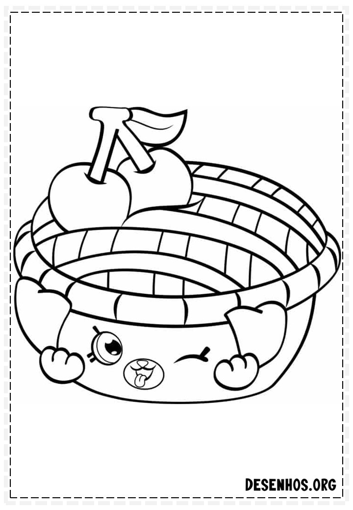 160 desenhos de Shopkins para colorir