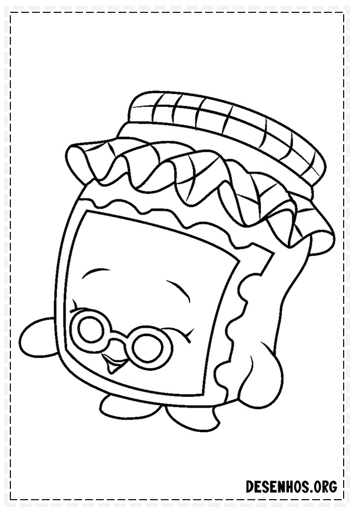 160 desenhos de Shopkins para colorir