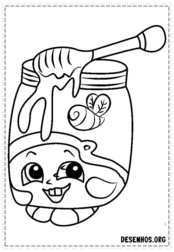 160 desenhos de Shopkins para colorir