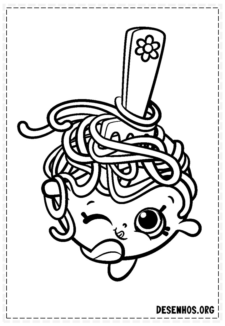 160 desenhos de Shopkins para colorir