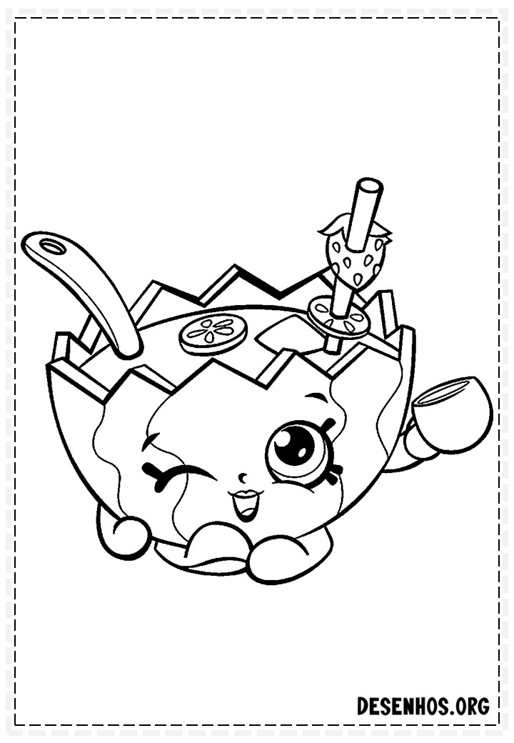 160 desenhos de Shopkins para colorir