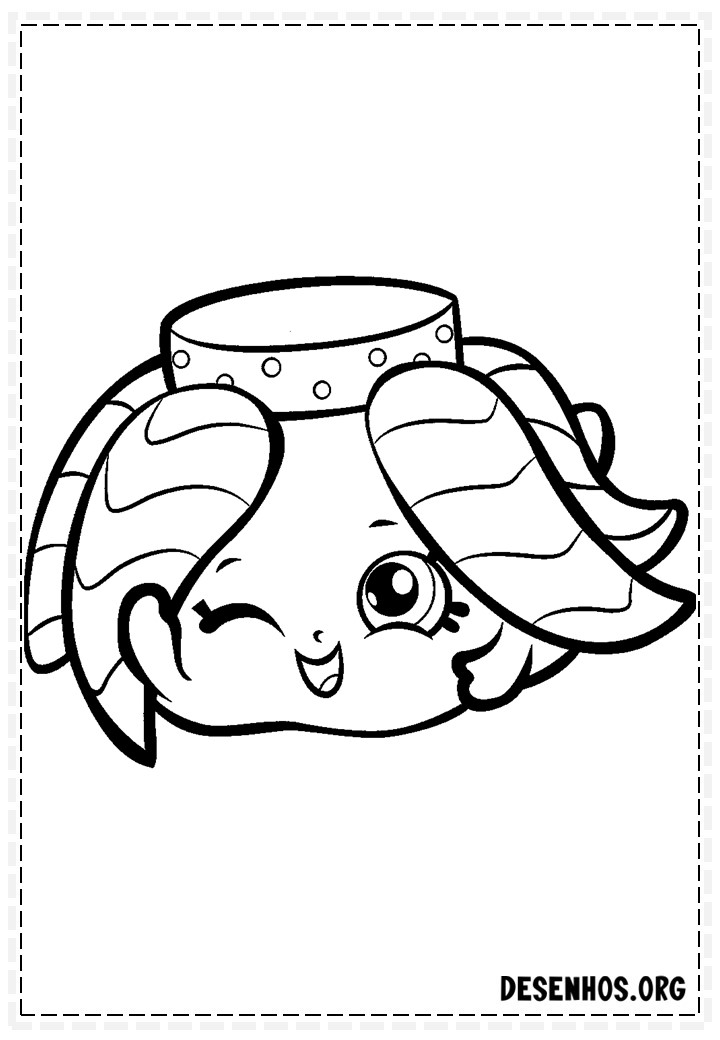 160 desenhos de Shopkins para colorir