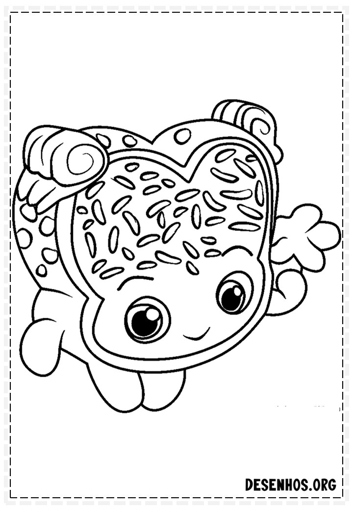 160 desenhos de Shopkins para colorir