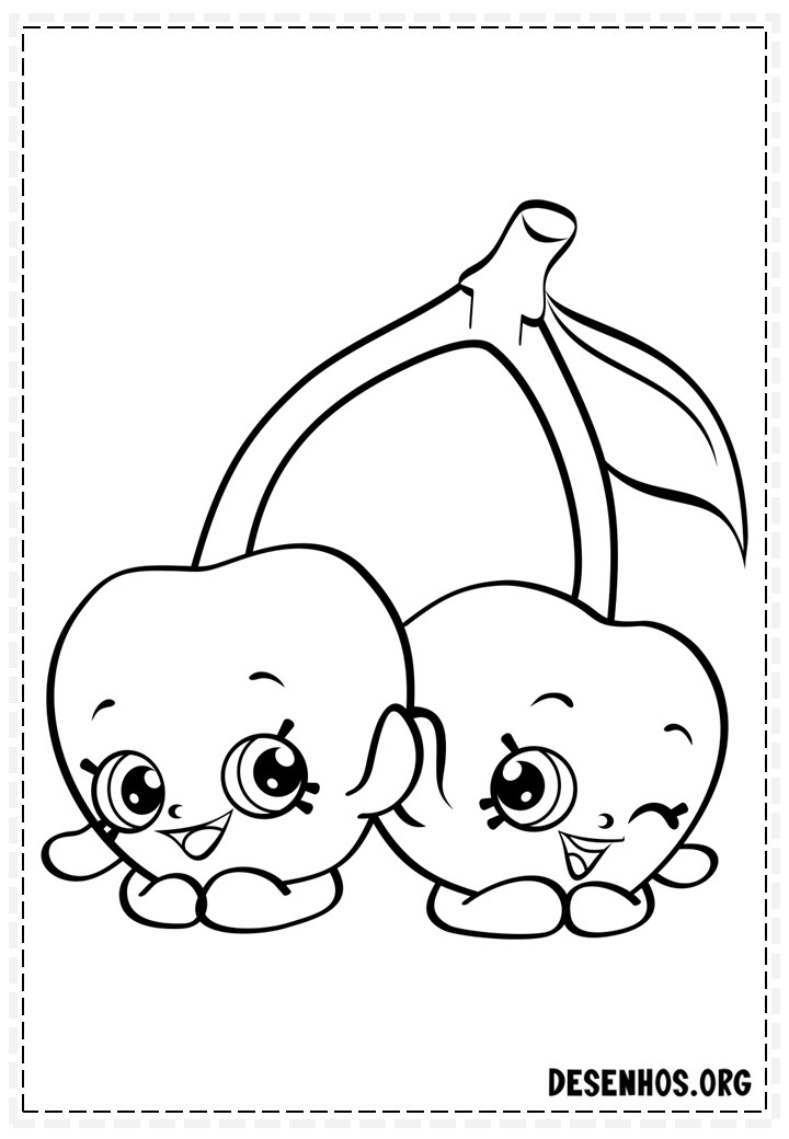 160 desenhos de Shopkins para colorir