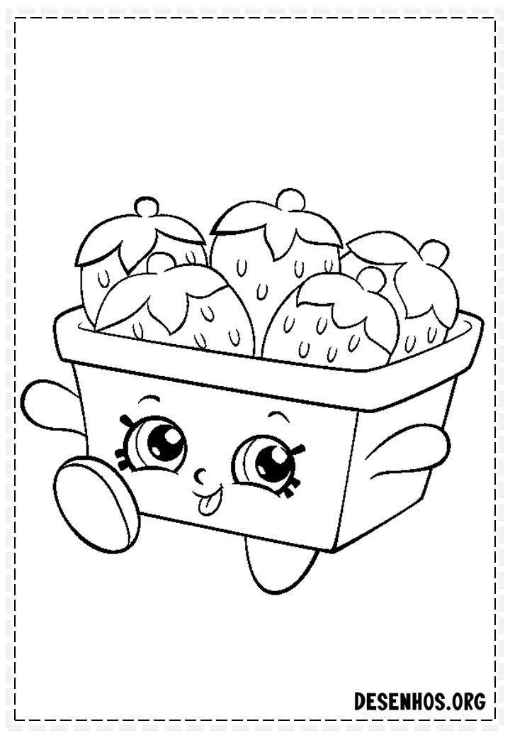 160 desenhos de Shopkins para colorir