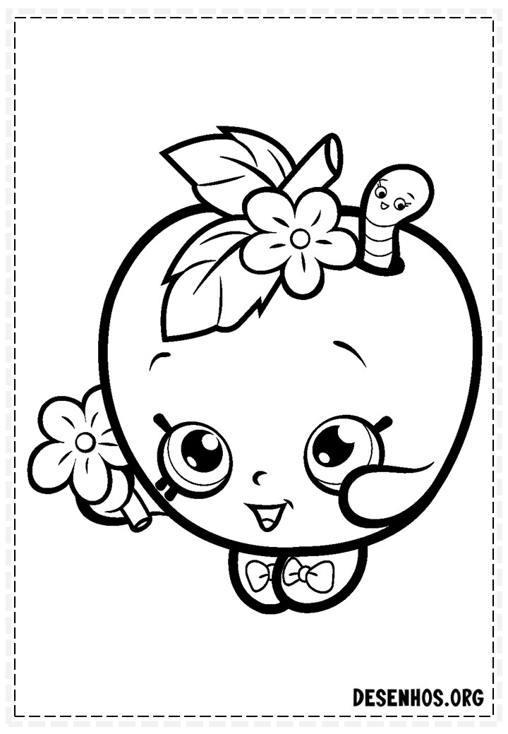 160 desenhos de Shopkins para colorir