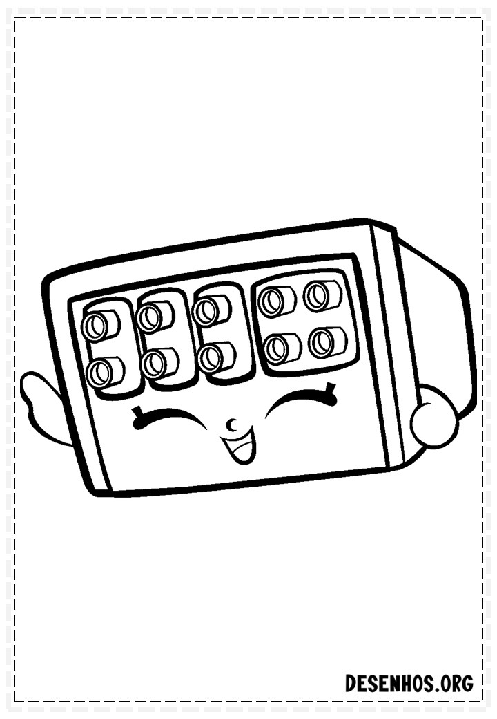 160 desenhos de Shopkins para colorir