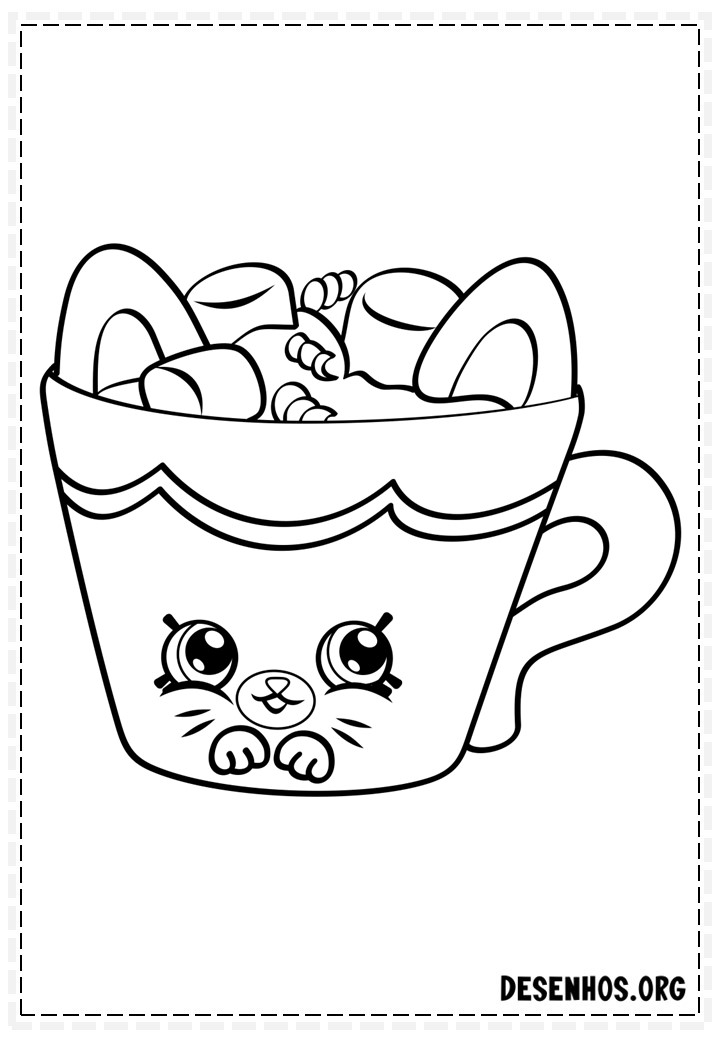 160 desenhos de Shopkins para colorir