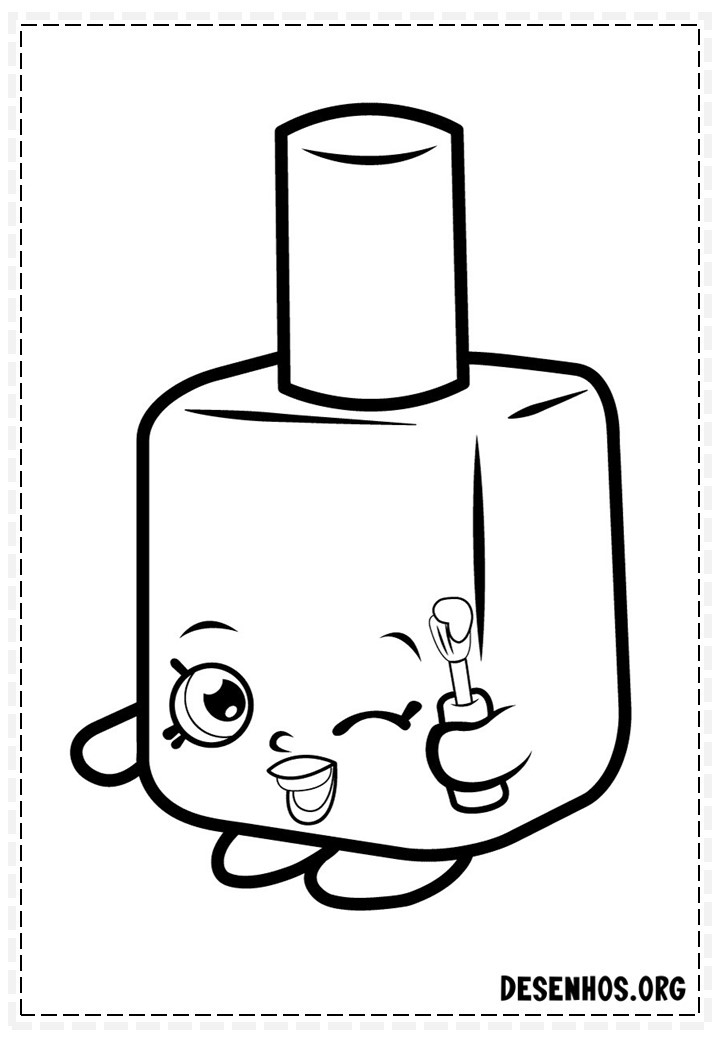 160 desenhos de Shopkins para colorir