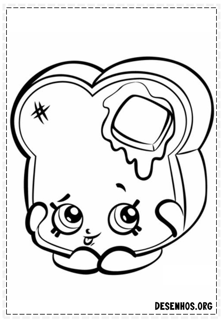 160 desenhos de Shopkins para colorir
