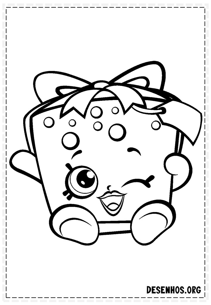 160 desenhos de Shopkins para colorir