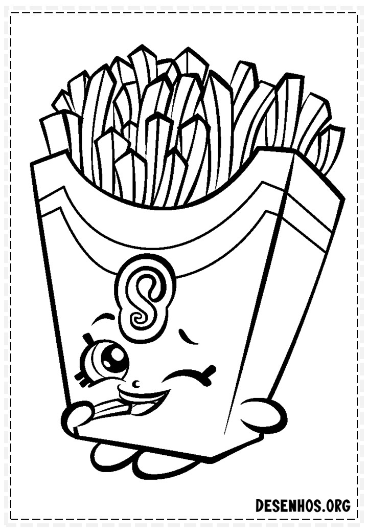 160 desenhos de Shopkins para colorir