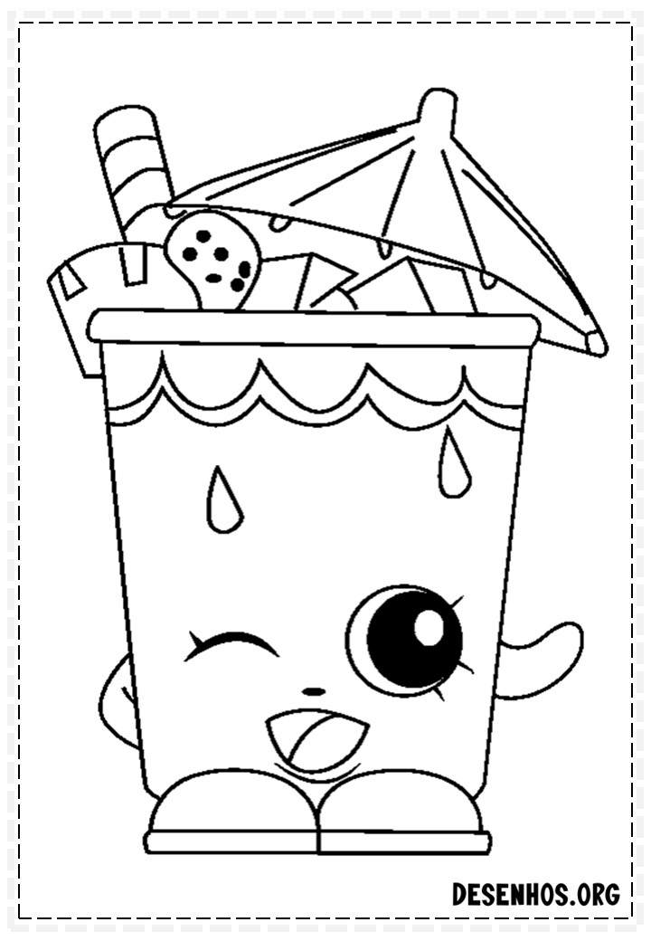 160 desenhos de Shopkins para colorir