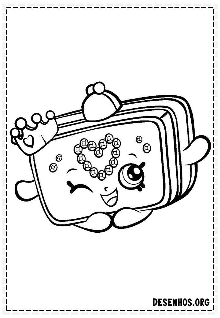 160 desenhos de Shopkins para colorir