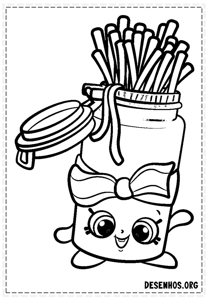 160 desenhos de Shopkins para colorir