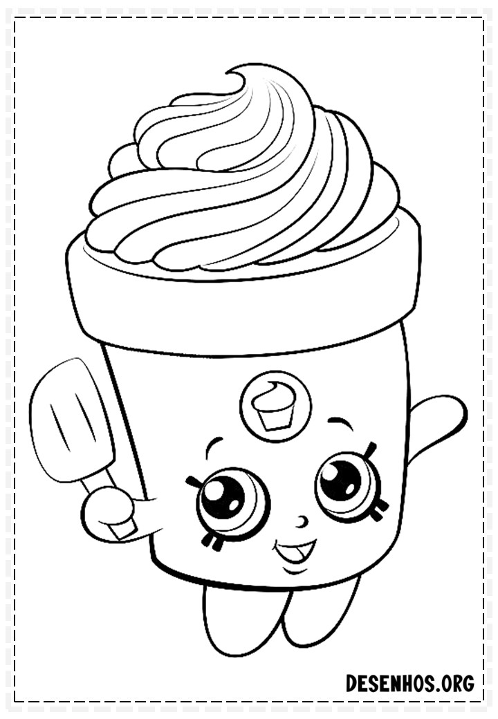 160 desenhos de Shopkins para colorir