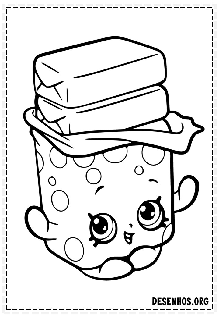 160 desenhos de Shopkins para colorir