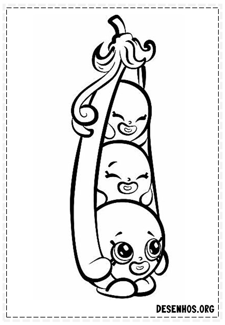 160 desenhos de Shopkins para colorir