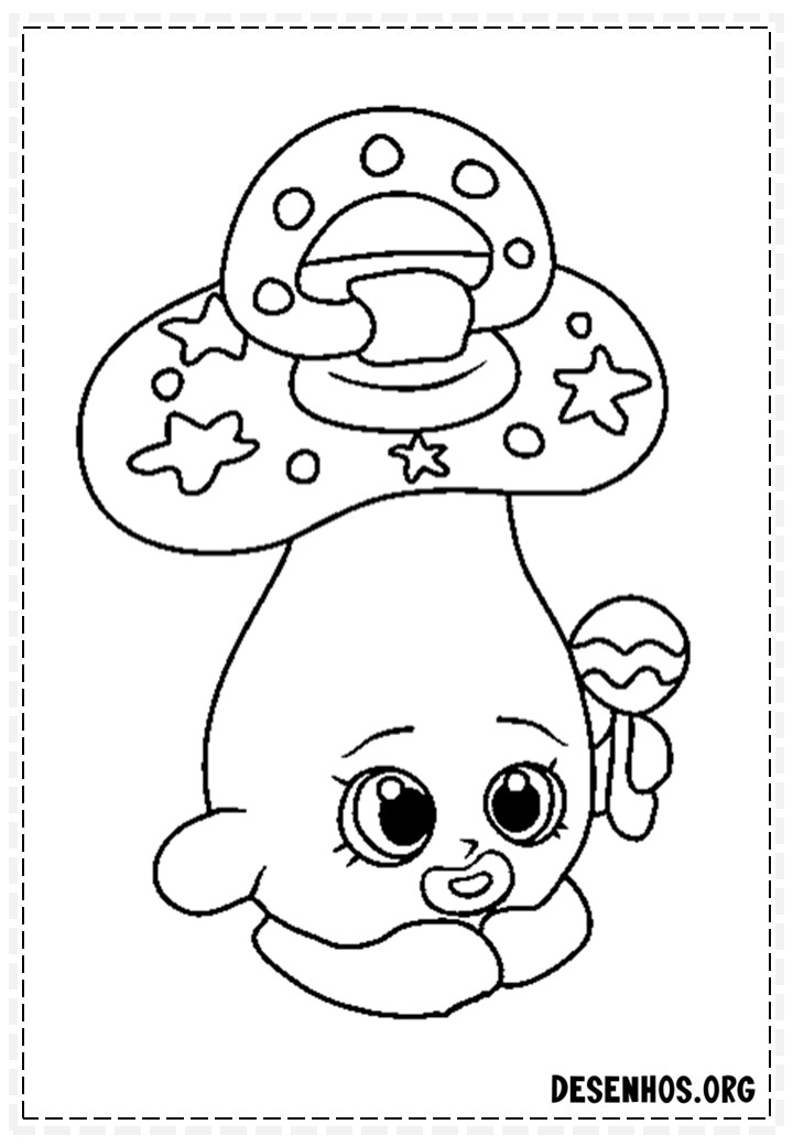 160 desenhos de Shopkins para colorir