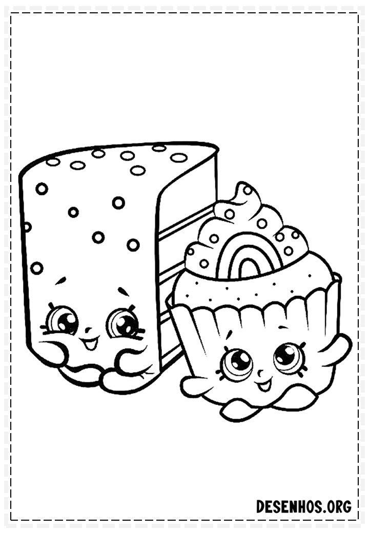 160 desenhos de Shopkins para colorir