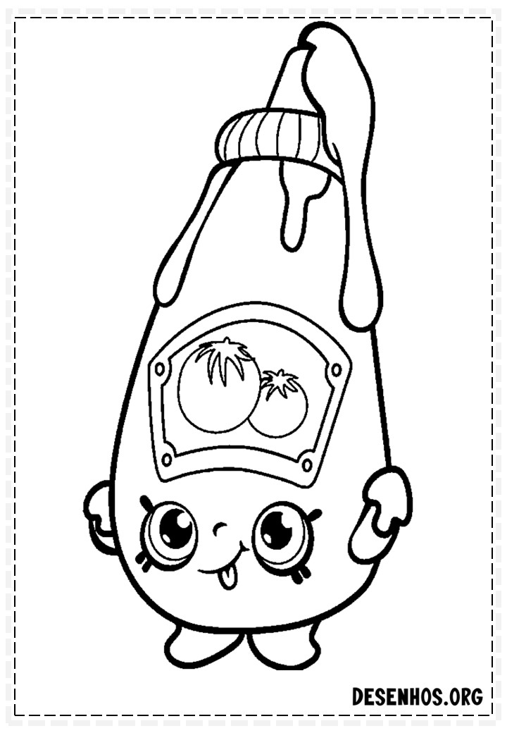 160 desenhos de Shopkins para colorir
