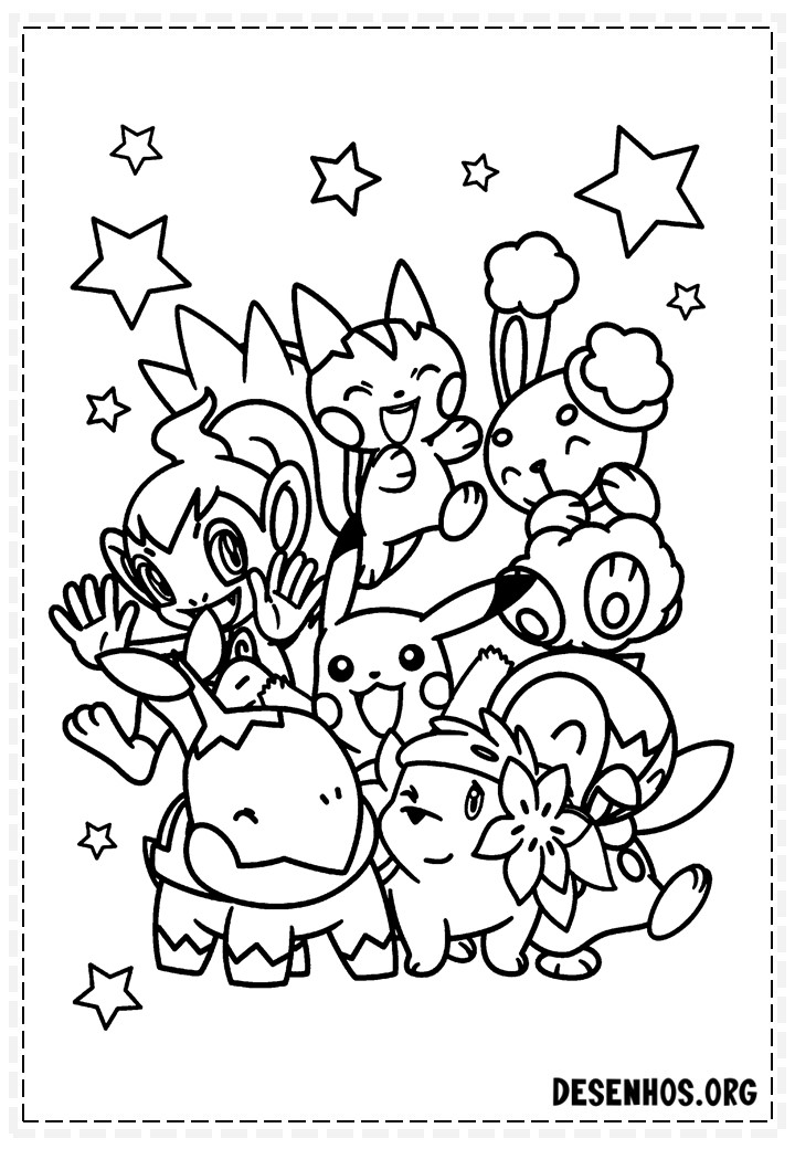 pokemon para colorir 123